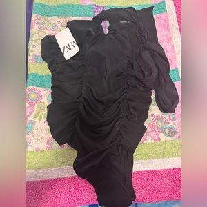 Black Zara body suite NWT